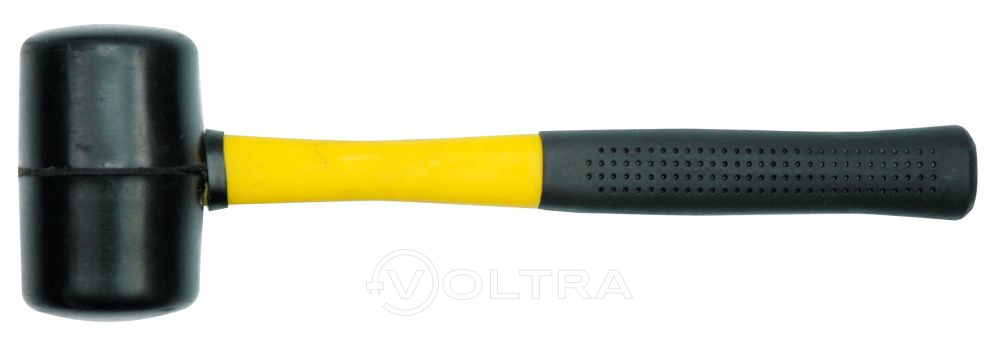 Молоток резиновый 1кг с фиберглассовой ручкой Vorel 33905