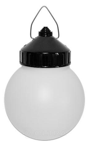 Светильник шар пластик/черный 60Вт IP44 (НСП 01-60-003) Юпитер (JP1309-02)