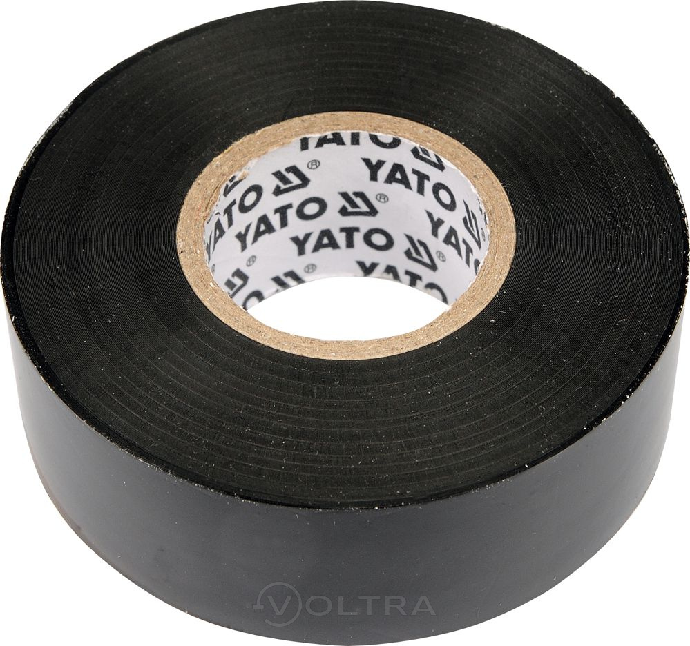 Изолента ПВХ 15мм х 20м х 0.13мм (черная) Yato YT-8159