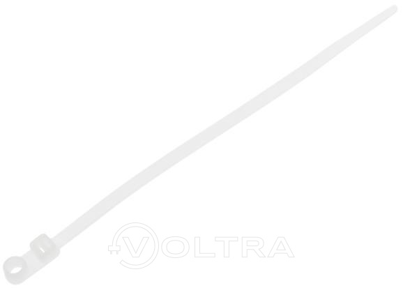 Хомут-стяжка с монтажным отверстием 7.6х300мм белый 100шт Starfix (SM-29156-100)