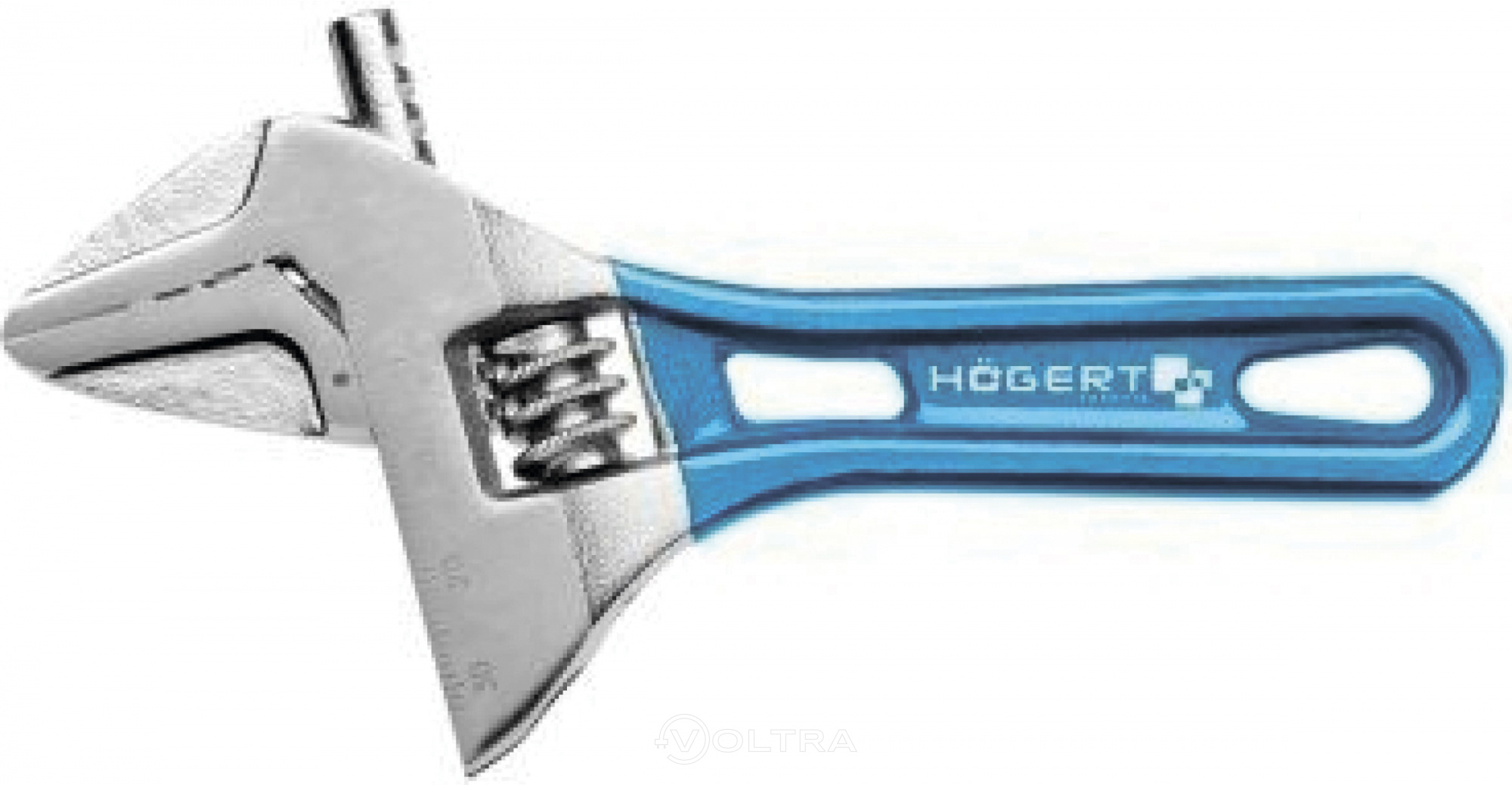 Разводной облегченный ключ с короткой рукояткой 140мм HOEGERT HT1P562