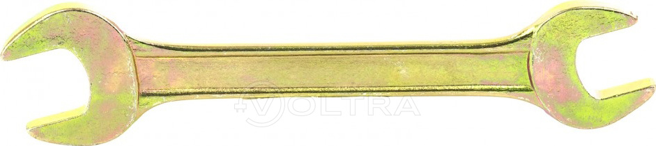 Ключ рожковый 8х9мм желтый цинк Сибртех (14302)