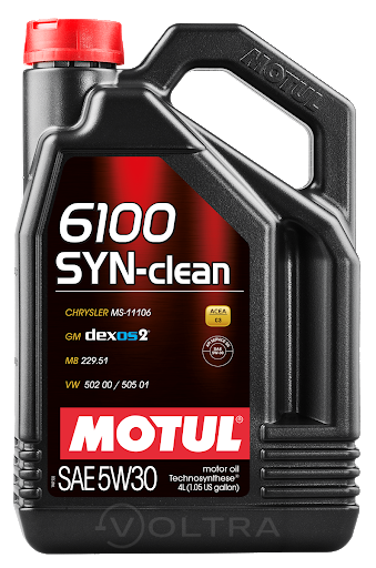 Масло моторное cинтетическое 5л Motul 6100 Syn-Clean 5W30 (107947)