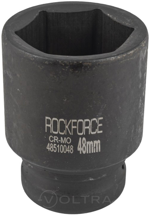 Головка ударная глубокая 48мм 1'' 6гр. Rock Force RF-48510048