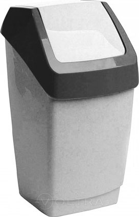 Контейнер для мусора ХАПС 15л (мраморный) IDEA (М2471)
