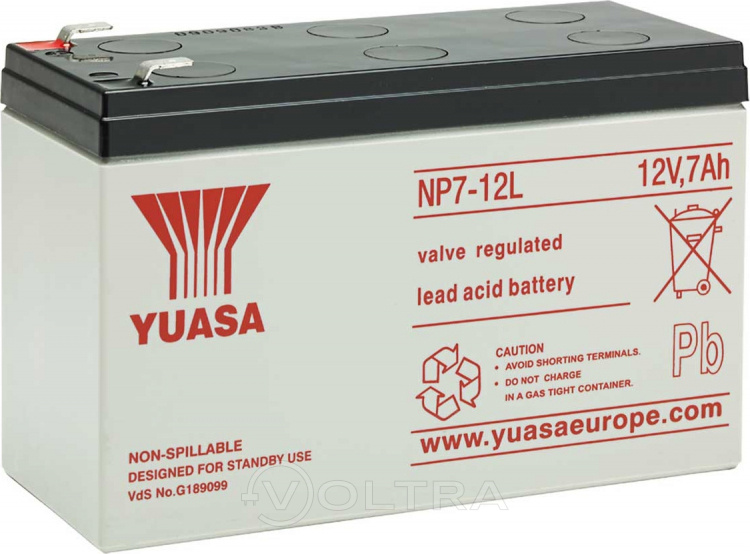 Аккумуляторная батарея YUASA NP7-12L 12V 7Ah