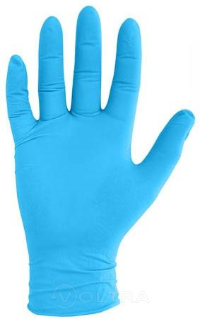Перчатки нитриловые р-р L синие 100шт Wally Plastic