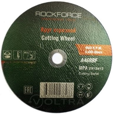 Круг отрезной по металлу 150x1.6x22.2мм RockForce RF-CW506