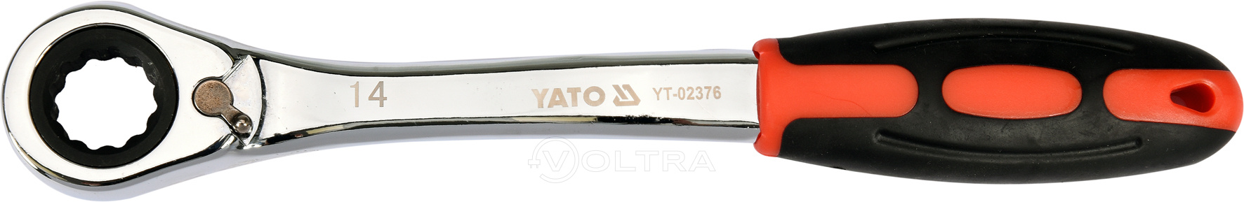 Ключ накидной с трещоткой 14мм CrV Yato YT-02376