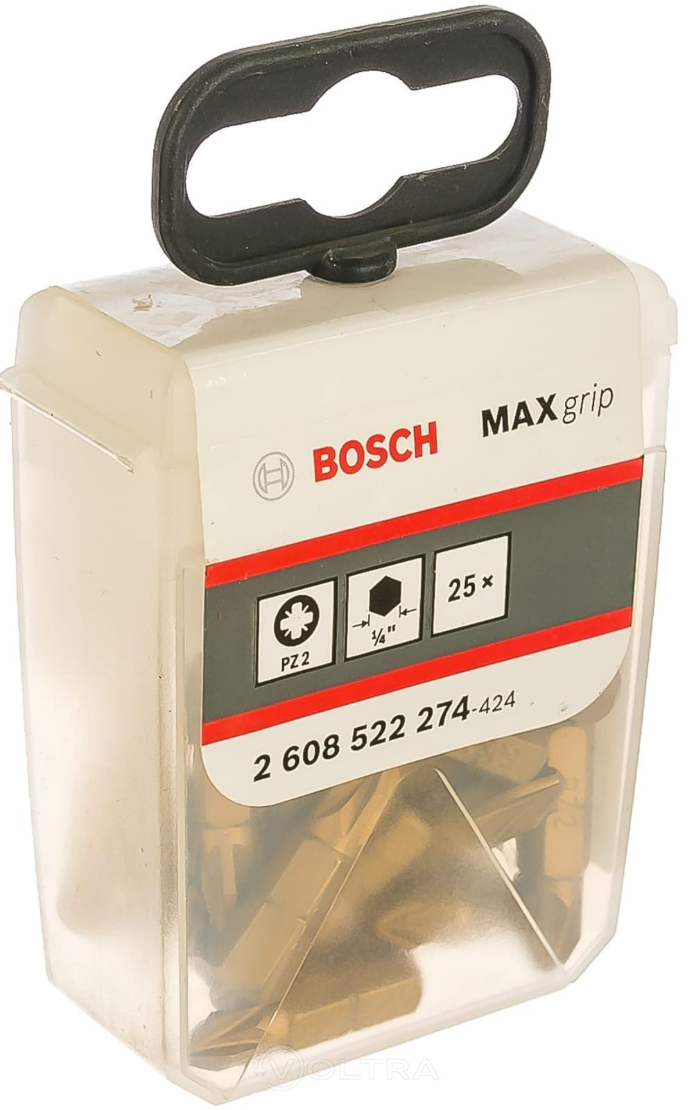 Набор бит Max Grip PZ2 25мм 25шт TicTac Bosch (2608522274)