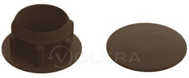 Заглушка под отверстие, декоративная 16 мм темно-коричневая (30 шт в зип-локе) STARFIX (SMZ2-43837-30)