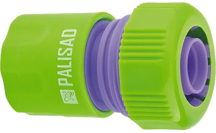 Соединитель пластмассовый быстросъемный для шланга 3/4" Palisad (66160)