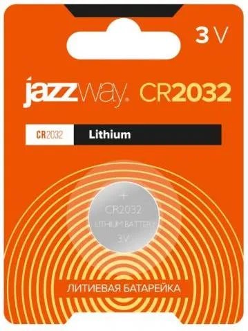 Батарейка CR2032 3V lithium 1шт Jazzway (2852892)