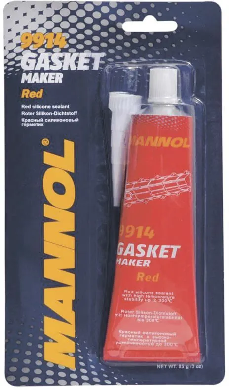 Герметик силиконовый красный 85г MANNOL 9914 Gasket Maker Red (4036021991405)