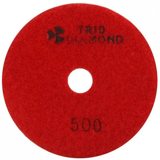 Алмазный гибкий шлифовально-полировальный круг 500 "Черепашка" 100мм Trio-Diamond 340500