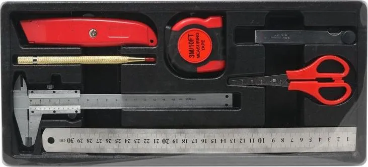 Набор аксессуаров и инструментов измерительных 7пр Partner PA-T5076(т)