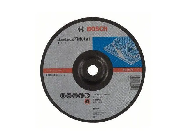 Круг обдирочный 230х6x22.2 мм для металла Standart BOSCH (2608603184)