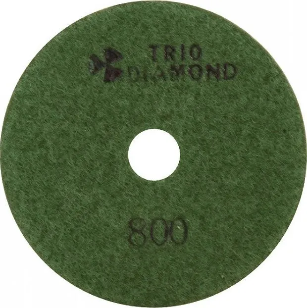 Алмазный гибкий шлифовально-полировальный круг 800 "Черепашка" мокрая шлифовка 100мм Trio-Diamond 340800