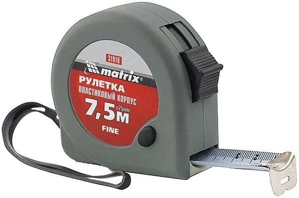 Рулетка Fine 7.5мх25мм Matrix (31018)