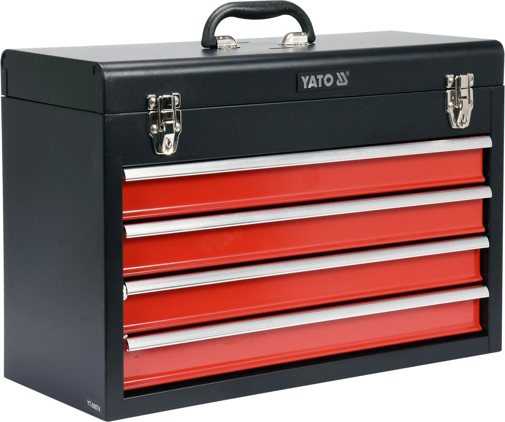 Ящик для инструмента металлический с 4-мя выдвижными полками Yato YT-08874