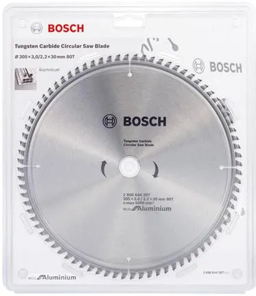 Диск пильный 305х30 мм 80 зуб. универсальный Aluminium Eco Bosch (2608644397)