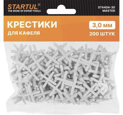 Крестики для кафеля 3.0мм 200шт StartuL MASTER (ST4404-30)