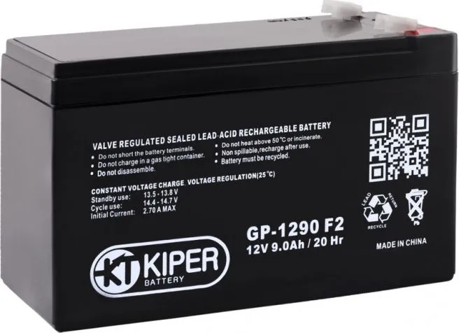 Аккумуляторная батарея Kiper F2 12V/9Ah (GP-1290)