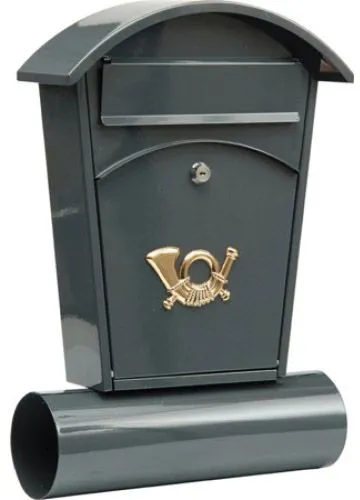 Ящик металлический почтовый 480х280х80мм серый Vorel 78591