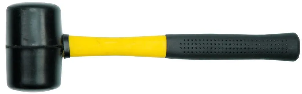 Молоток резиновый с фиберглассовой ручкой  d45мм Vorel 33535
