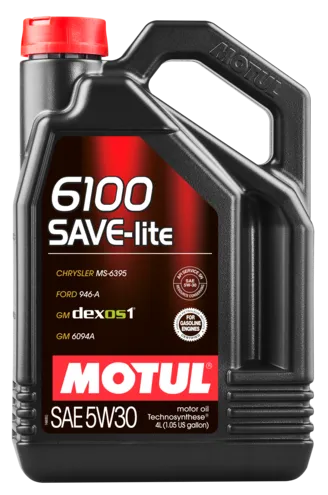 Масло моторное cинтетическое 4л Motul 6100 Save-Lite 5W-30 (107957)