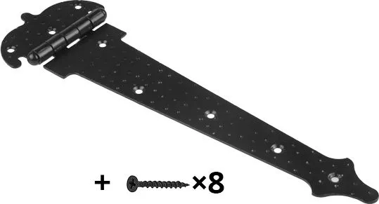 Петля-стрела фигурная 300мм черная матовая Starfix (SMP-67078-1)