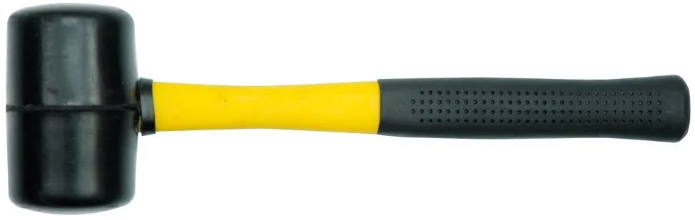 Молоток резиновый с фиберглассовой ручкой d50мм Vorel 33555