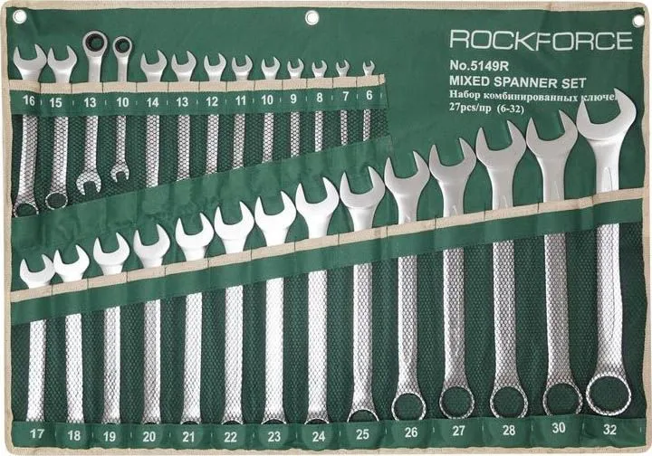 Набор ключей комбинированных 27пр RockForce RF-5149R