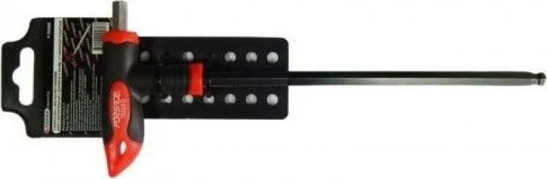 Ключ Т-образный 6-гранный с шаром и прорезиненной рукояткой H2.5x75мм Forsage F-765025G
