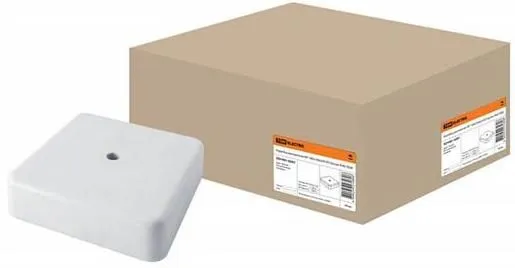 Коробка распаячная КР 75х75х28 ОП белая IP40 TDM (SQ1401-0205)