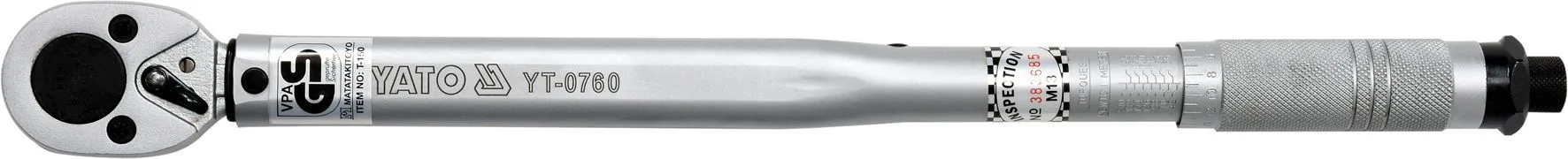 Ключ динамометрический 1/2" 470мм (42-210Nm) Yato YT-0760