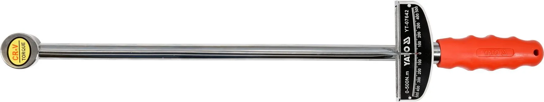 Ключ динамометрический 3/4" стрелочный (0-500Nm) Yato YT-07642