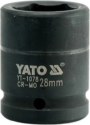 Головка торцевая ударная 3/4" 6гр. 28мм L53мм CrMo Yato YT-1078