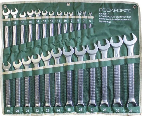 Набор ключей комбинированных 26пр RockForce RF-5261P