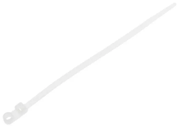 Хомут-стяжка с монтажным отверстием 4.8х300мм белый 100шт Starfix (SM-91156-100)