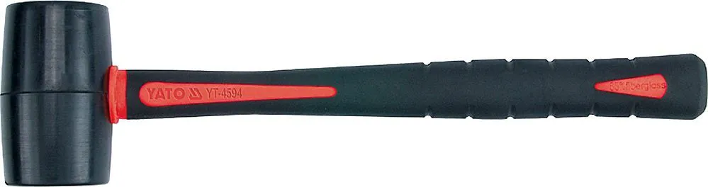 Молоток резиновый со стеклопластиковой ручкой 440гр. Yato YT-4594