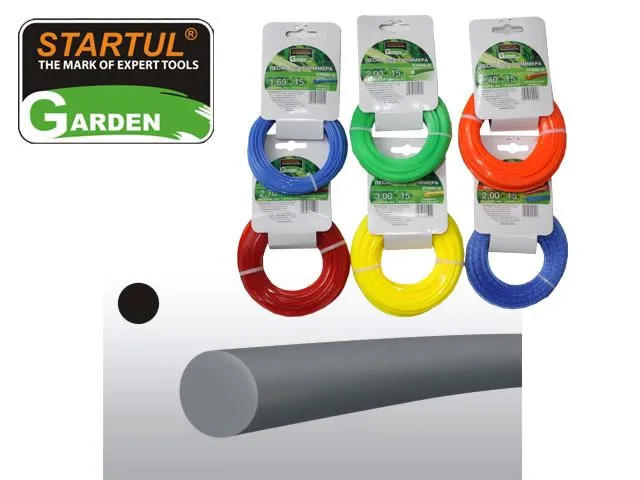 Леска ф2,4 мм х 15м круглое сечение Startul Garden (ST6053-24)