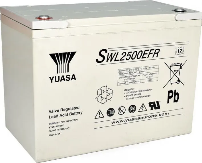 Аккумуляторная батарея YUASA SWL2500-12EFR 12V 90Ah
