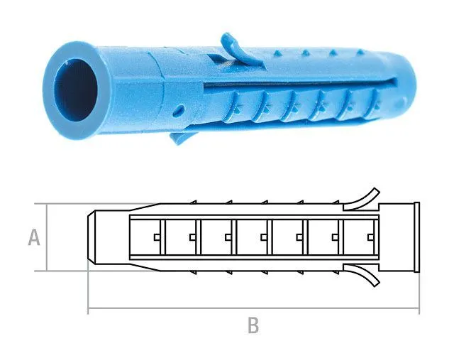 Дюбель распорный 12х70мм четырехсегментный (50шт) STARFIX (SMC3-48355-50)