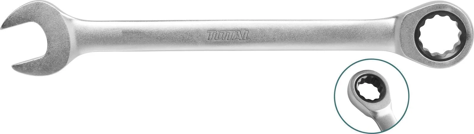 Ключ комбинированный с трещоткой 8мм Total TCSPAR081