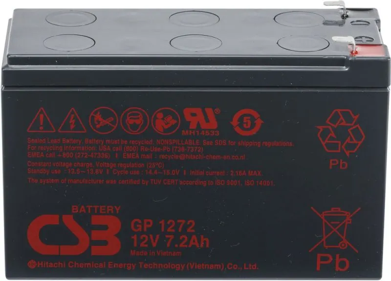 Аккумуляторная батарея CSB 25W F2 12V/7.2Ah (GP 1272)