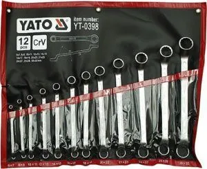 Набор накидных ключей изог. 6-32мм (12шт) CrV Yato YT-0398