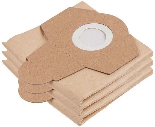 Мешок для пылесоса бумажный 20л для VC 2015-2 WS 3шт. посадка 61мм бумажный Wortex (1329411)
