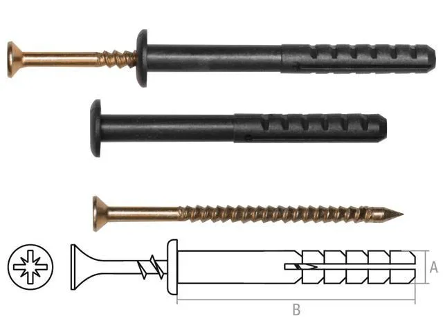 Дюбель-гвоздь полипропилен 6х80 мм гриб (10 шт в зип-локе) STARFIX (SMZ3-82238-10)