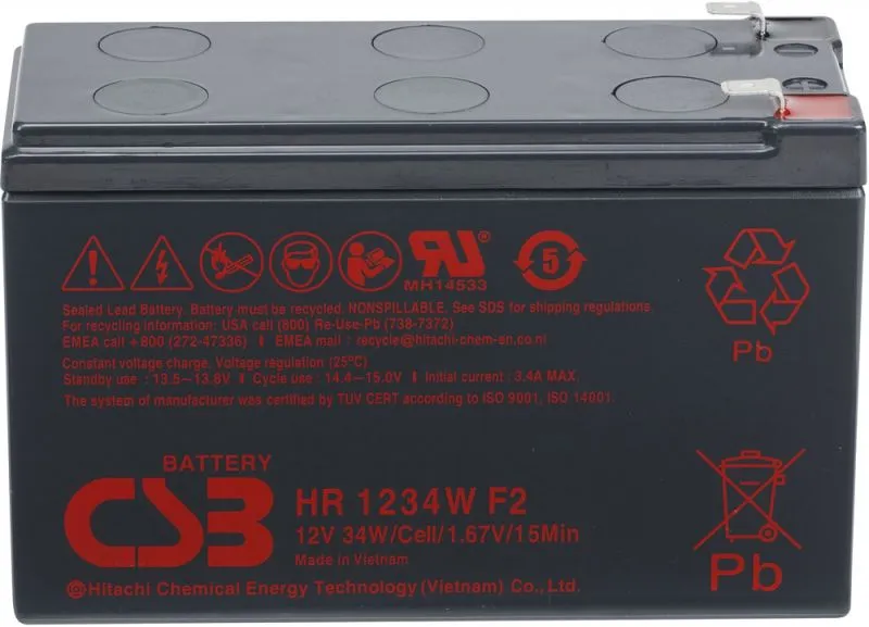 Аккумуляторная батарея CSB F2 12V/9Ah (HR 1234W)